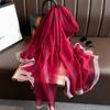 New  Silk Scarf Female Fashion Beach Pashmina Bufanda Folral Women Shawl Wraps Bandana Ladies Scarves Large Foulard Echarpe