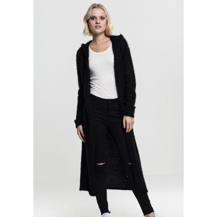 Cardigan femme - URBAN CLASSICS - Urban Feather Classic - Noir - Multisport - Confortable