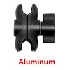 6cm Ram Support Compatible 1 Inch 25mm Ball Mount Double Socket Short Arm Frame Ball Holder Motorcycle Moto Hinged Ram Mount