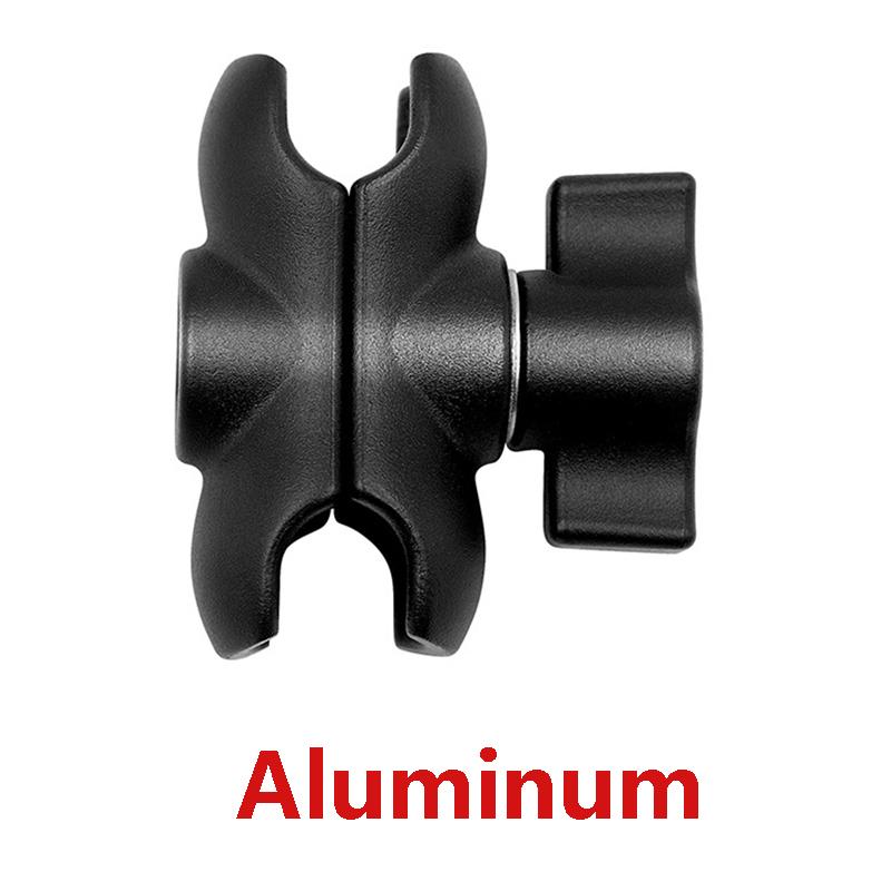 6cm Ram Support Compatible 1 Inch 25mm Ball Mount Double Socket Short Arm Frame Ball Holder Motorcycle Moto Hinged Ram Mount