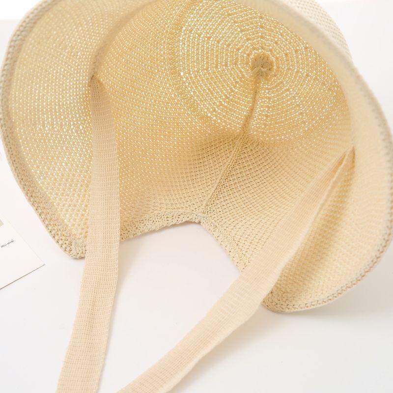 Summer Bucket Hat for Women Wide Brim Bucket Hat Breathable Hollow Out Basin Hat UV Sun Protection Hats Summer Travel Vacation Panana Beach Cap