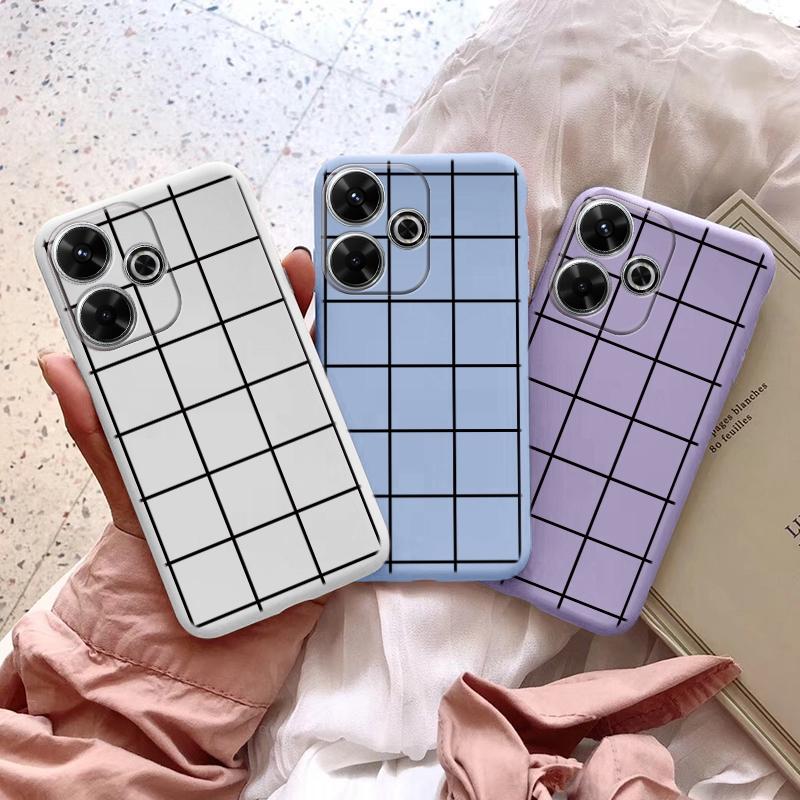 Мягкий силиконовый чехол Square Line для Xiaomi Redmi Note 13 Pro 13C 14T 15 Poco C65 Samsung A55 A35 M35 S24 Huawei Honor 200 iPhone Realme противоударный чехол