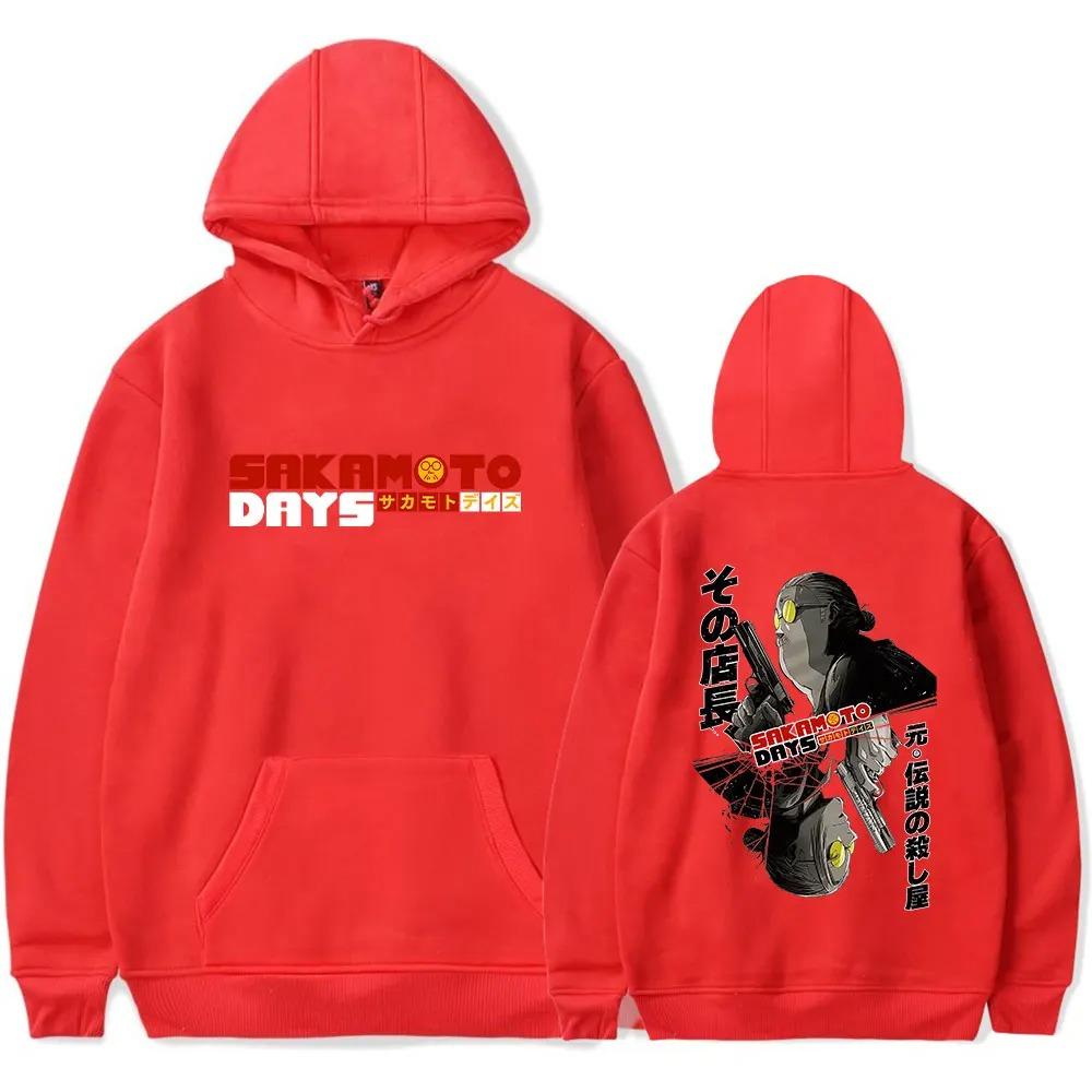 Anime Sakamoto Days Taro Sakamoto Vintage 90s Hoodie Harajuku Hip-hop Streetwear Sweatshirt Autumn Winter Pullover Tracksuit Female Male Clothing