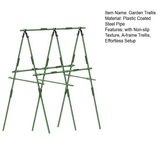 Металлическая садовая решетка для вьющихся растений А-образная решетка для винограда с нескользящей текстурой Уличная опора для растений для винограда Цветы Овощи