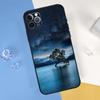 Чехол для телефона «Звездное Космическое Лунное Ночь» Для iPhone 16 Pro 15 Pro 11 13 14 Pro Max 12 Mini XR 16 15 Plus 16e Защитный корпус