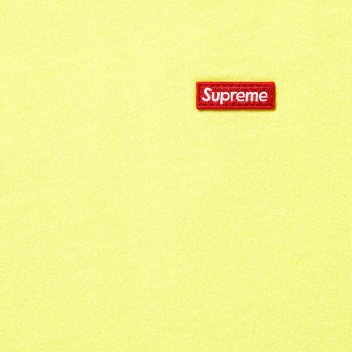 Supreme Желтая футболка с маленькой коробкой