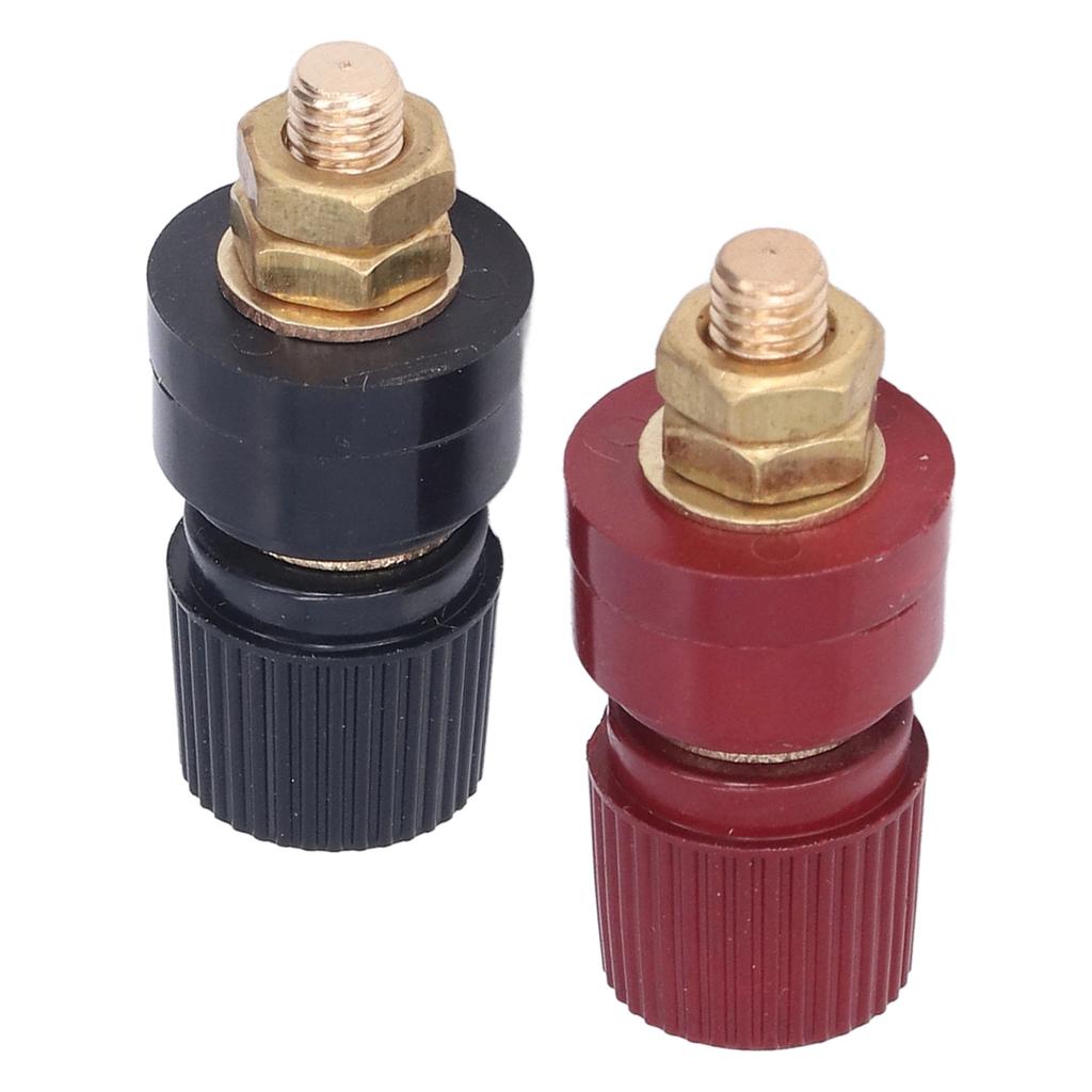 5 комплектов клемм питания, стабильная передача, простая установка, гибкий M6, черный, красный, регулятор напряжения