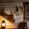 Animal Wall Statue, Decoration, Sculpture, Ornament with Lifelike Appearance for Living Room,