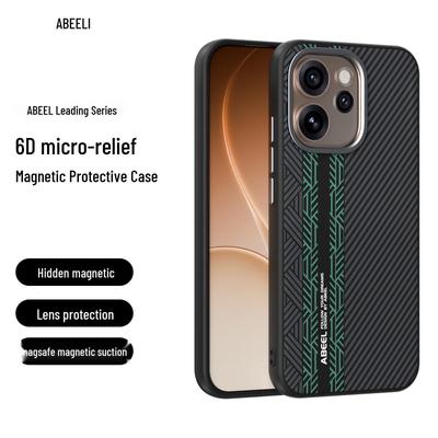 Чехол для Oppo Reno15 Pro: Магнитный мягкий чехол, противоударный защитный чехол для Reno14/13 Pro
