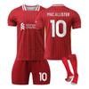 2425Liverpool Home Jerseys Sports Team Uniform Set Football Training Suit Set