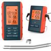 Wireless Meat Thermometer with 2 Propes for Grilling Kitchen Food Cooking Thermometer Digital Meat