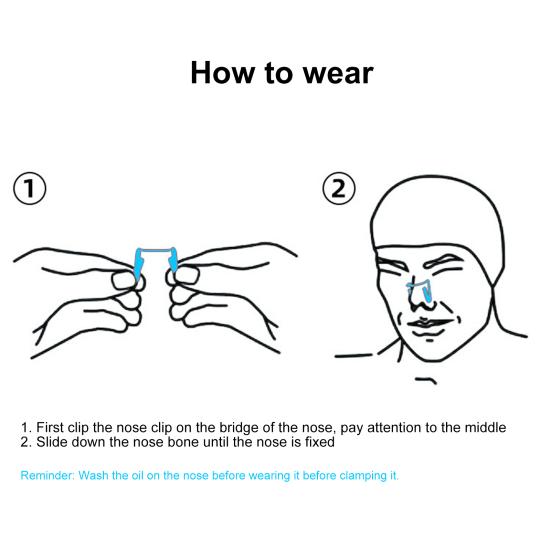 Зажим для носа для плавания Мягкие силиконовые зажимы для носа Предотвращают попадание воды Защита носа для водных видов спорта