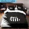 3pcs Powerful Football Crest Design Printed Bedding Set Duvet Cover Closure Includes 1 Duvet Cover & 2 Pillowcases Bedding Sets Home Decor Gifts