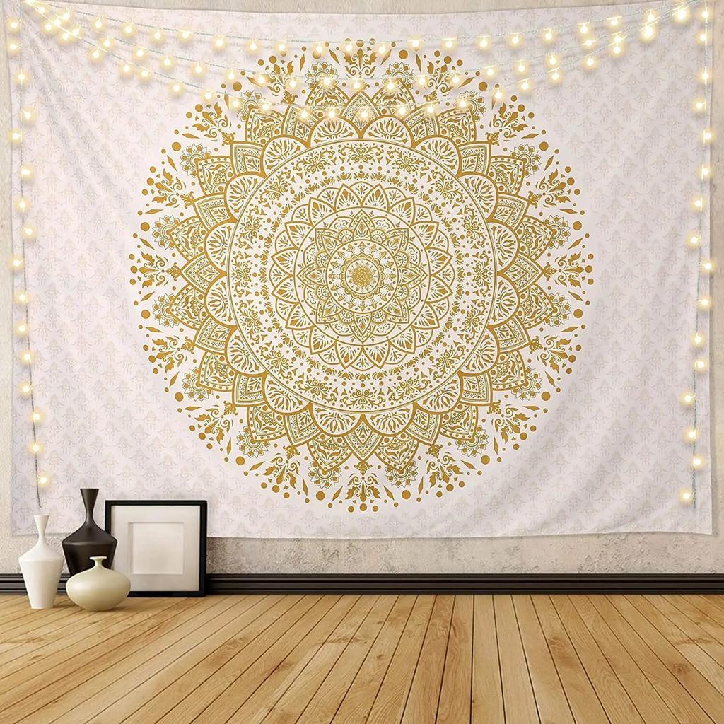 Mandala Tapestry Indian Wall Tapestry Hippie Room Decor Bohemian Psychedelic Tapestry Aesthetic Room Decor Decoration