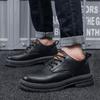 Fashion 2024 Autumn New Men's British Workwear Shoes Casual Shoes Retro Motorcycle Leather Shoes
