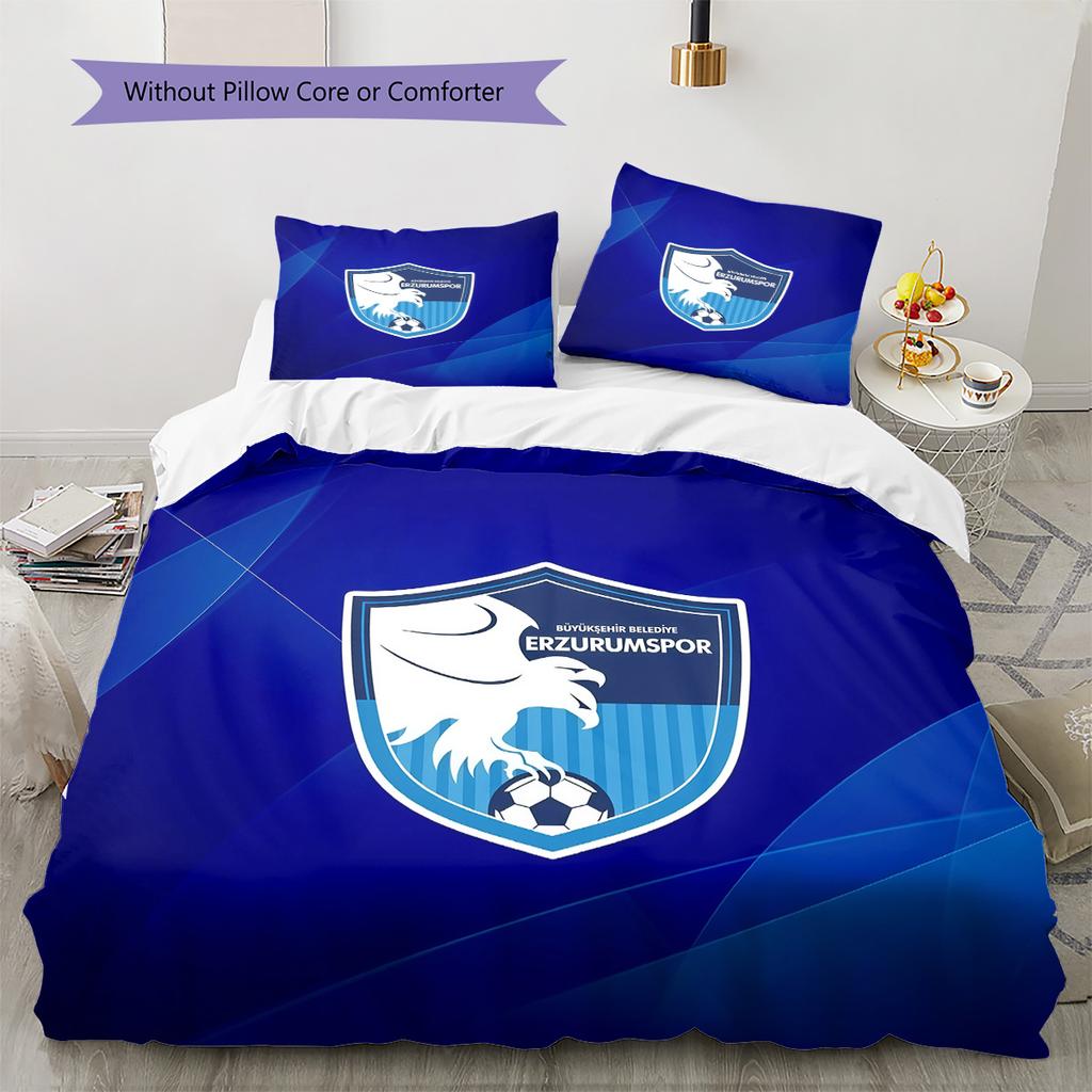 Erzurumspor FK Pattern Bedding Quilt Set Home Decoration Gift (1 * duvet cover + 2 * pillowcase without core)