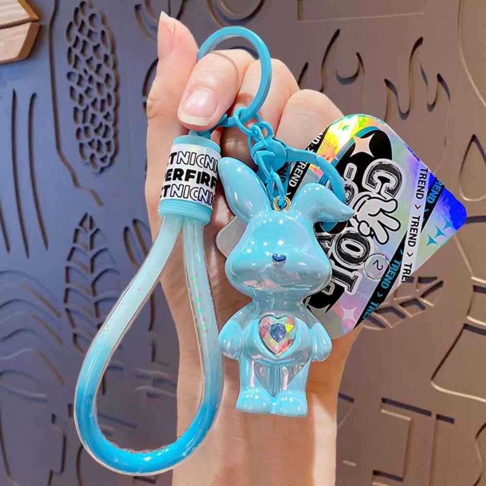 Изысканный милый кулон в виде куклы-кролика, популярный брелок для ключей от машины, подарок для друзей