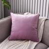 Однотонная бархатная декоративная подушка и наволочка для дивана, кровати, автомобиля или спинки