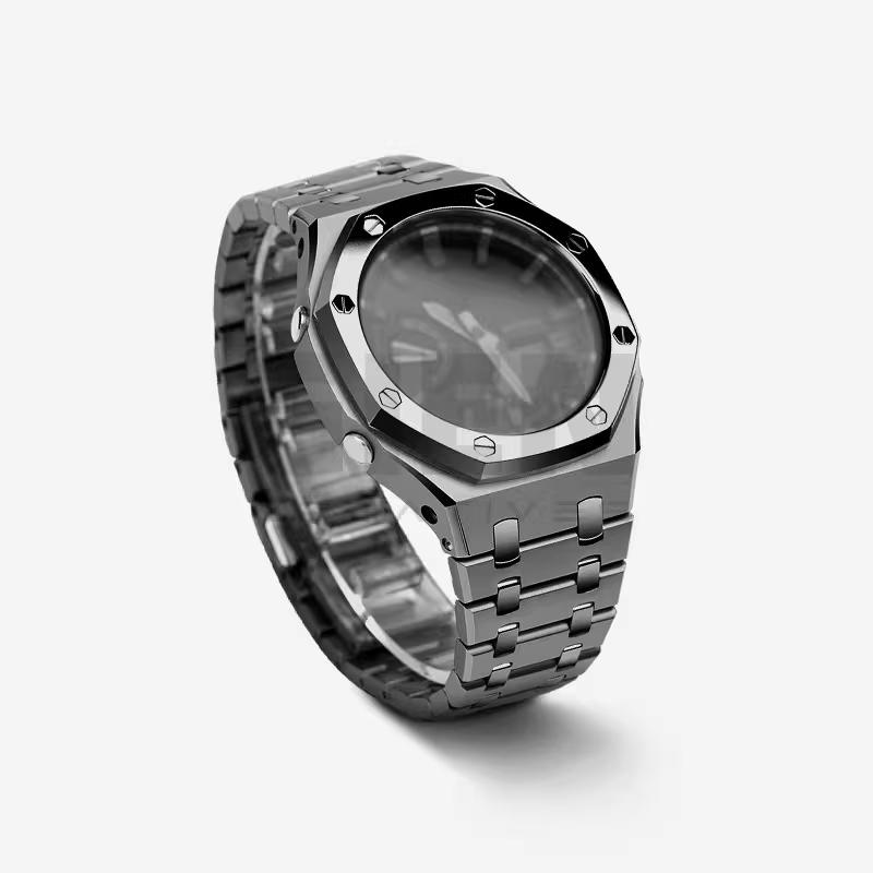 Комплект ремешка из нержавеющей стали 316L Для Casio G-SHOCK farm oak GA2100/GA2110 GA-2100 GA-B2100 металлический корпус ремешок мужской браслет