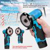 12V Cordless Electric Angle Grinder 800W 19500rpm Lithium Battery Polishing Grinding Machine Diamond Cutting Power Grinder