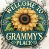 Винтажная круглая металлическая табличка 'Welcome' 20 см Декор стены для бара, гаража, кухни
