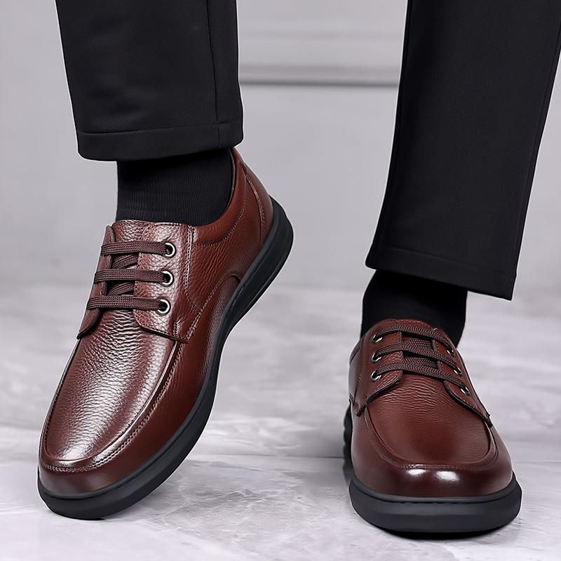 Модная легкая мужская обувь для ходьбы ручной работы, мужская повседневная спортивная обувь для мужчин, кожаная дышащая деловая обувь, мужская удобная обувь на плоской подошве