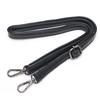 Bag Handle Belt Black Pu Lady Handbag Accessories With Snap Hook/Dog Hook 1.5Cm Width