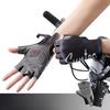 Велосипедные перчатки без пальцев для мужчин и женщин, летние, дышащие, тонкие, с защитой от солнца, велосипедные перчатки с силиконовой амортизацией и противоскользящим покрытием