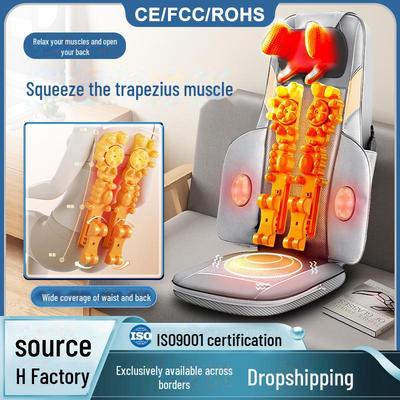 Многофункциональная электрическая массажная подушка для спины и шеи с функцией разминания