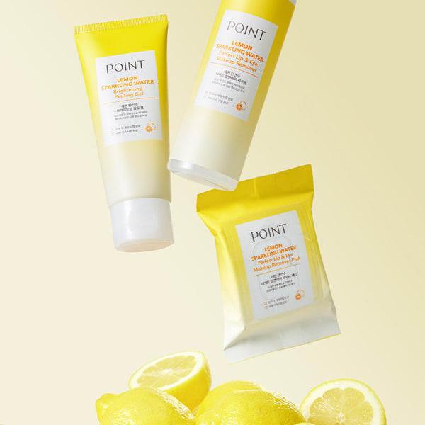 Point Lemon Газированная вода Идеальные салфетки для снятия макияжа с губ и глаз 35 шт.