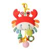 Baby Car Seat Stroller Plush Hanging Rattle Toys Newborn Crib Bed Around Toy Crab Animal with Teether Rattle Sound Mirror Clip