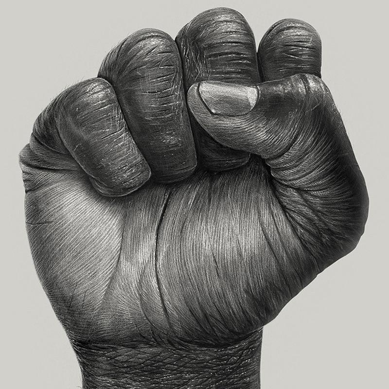 Diamond Painting "We're Strength Fist" Animal Diamond Embroidery Cross Stitch Needlework