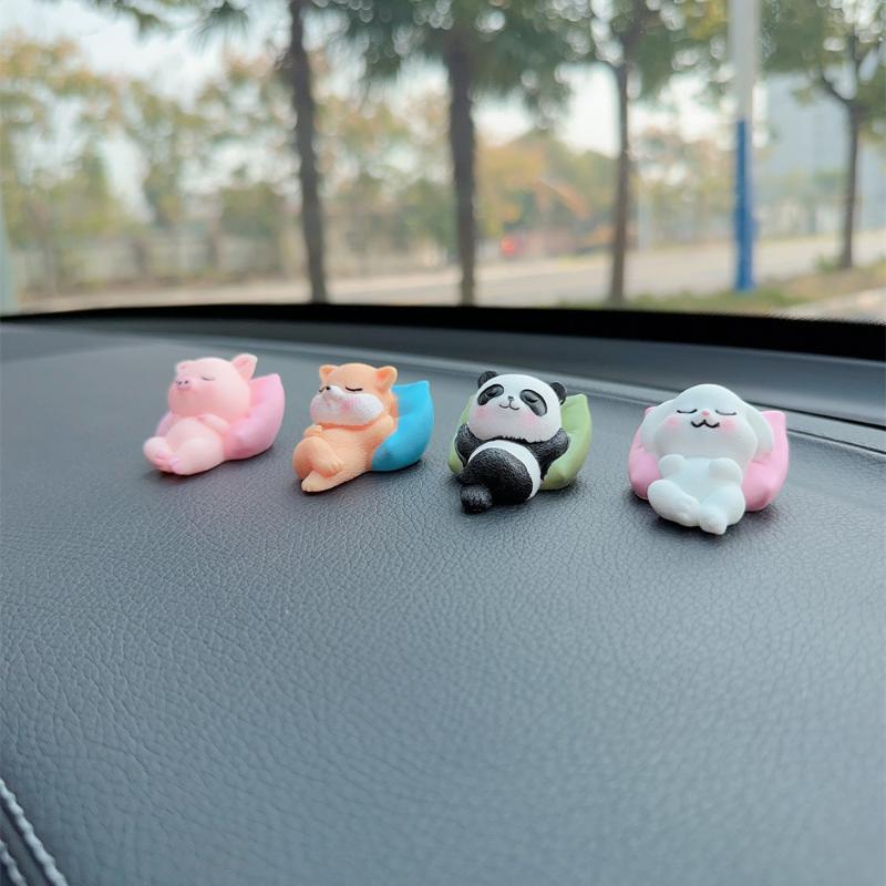 Cute Cartoon Car Ornaments for Office Desk and Car Dashboard Creative Mini Decorative Accessories Fun Gift Ideas