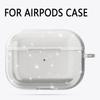Для Airpods Pro 1 2 Прозрачный чехол для наушников с блестками Беспроводная Bluetooth-гарнитура Силиконовый чехол с брелком Для Air Pods 3 2 1