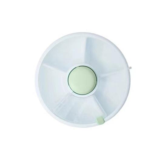 Круглая коробка для хранения закусок с крышкой, 5 отделений, большая вместимость, настольная, многоцелевая, для сервировки сухофруктов, орехов, конфет