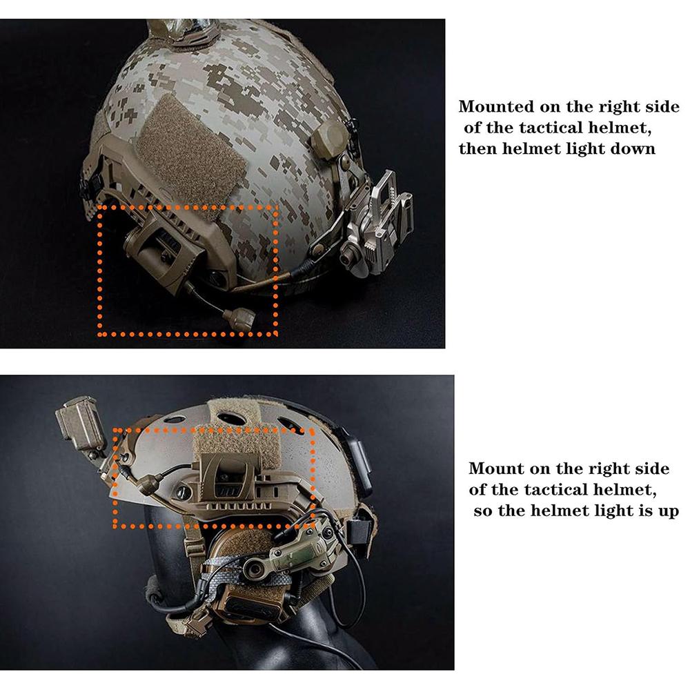 Тактический шлемный фонарь Военный светодиодный фонарик для шлема Fast Mich для занятий спортом на открытом воздухе, охоты, рыбалки, аварийный свет