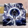 Jujutsu Kaisen Flannel Pattern Blanket Warm Soft Throw Lightweight Plush Sofa Bed Home Decor -QJY