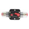 Auto Reset Current Circuit Breaker Switch Audio Amps Overload Protection Fuse Holder with Manual