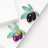 Korean Version Alloy Enamel Olive Brooch Fashionable and Versatile Women's Suit Cardigan Chest Flower Jewelry