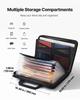 Fireproof Document Bag, 1000 Heat Insulated Fireproof & Waterproof Bag, Portable Multi-Layer File Storage Security Organizer Home Office Travel Use,