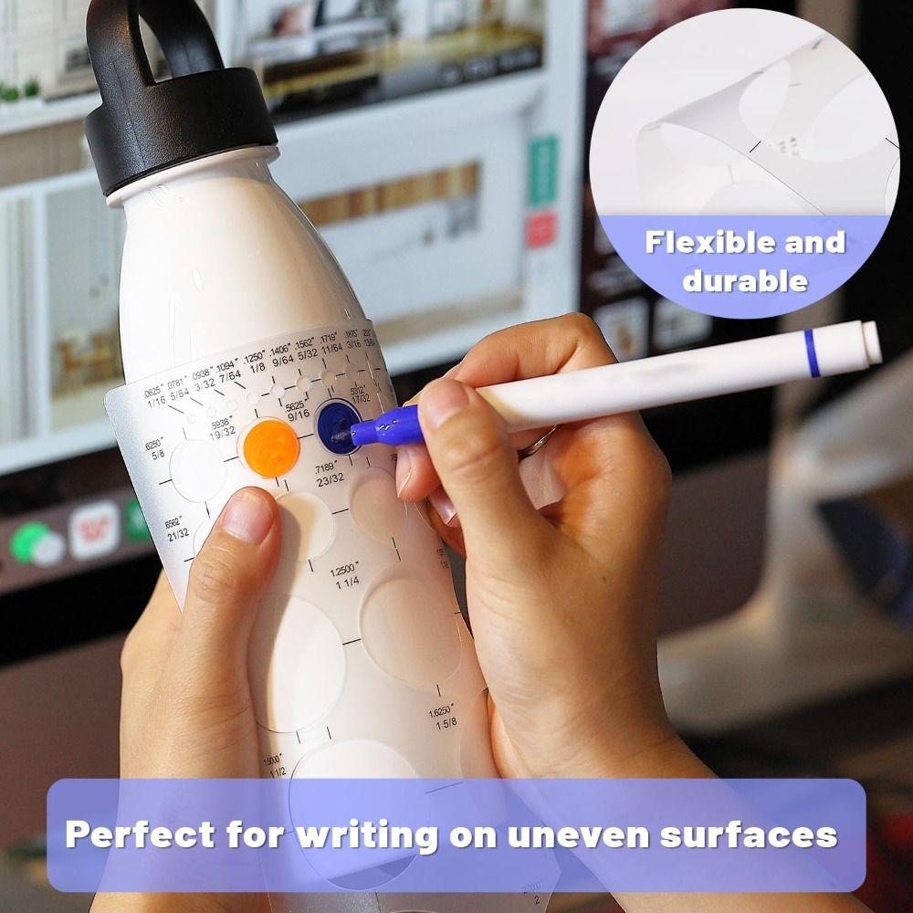 3 шт. 3 размера Круглые трафареты для рисования Многофункциональная геометрическая линейка Школьные офисные принадлежности