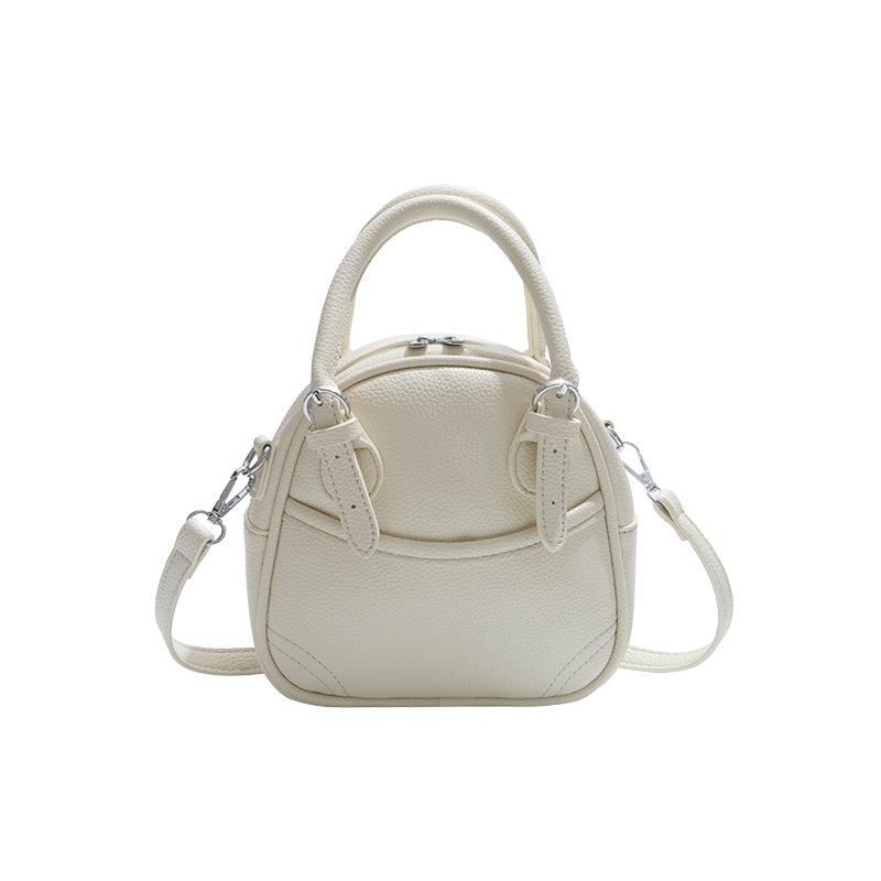 Hand-held Bowling Bag Women's New Fashion Simple Casual Portable Shell Bag Shoulder Messenger Bag