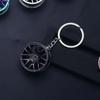 Metal Keychain Modified Car Wheel Hub Circular Shape Wheel Key Chain Auto Decoration Key Ring Pendant Car Styling Accessories