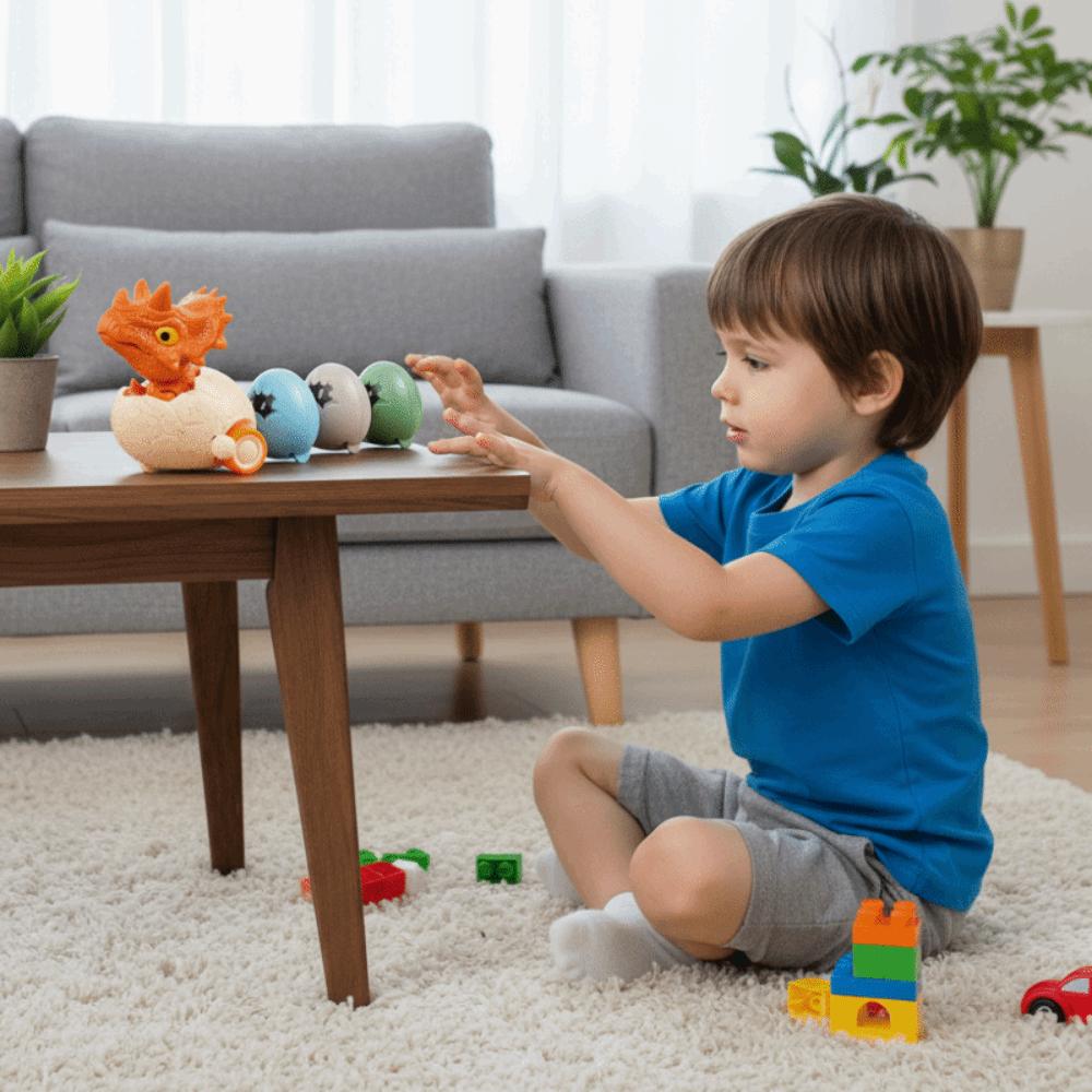 Cartoon Design Simulation Tyrannosaurus Rex Toys Triceratops Egg Shell Toys Creative Playtime