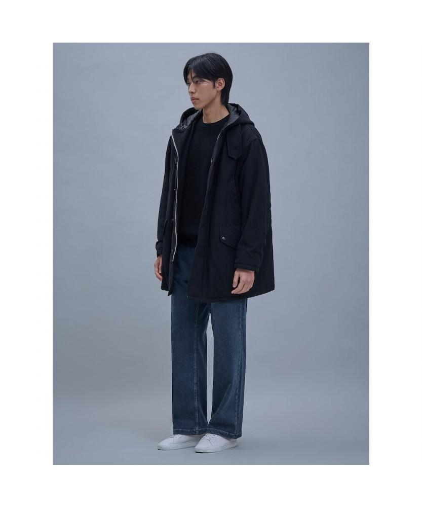 SHIFT.G Wide Brushed Denim Pants Navy