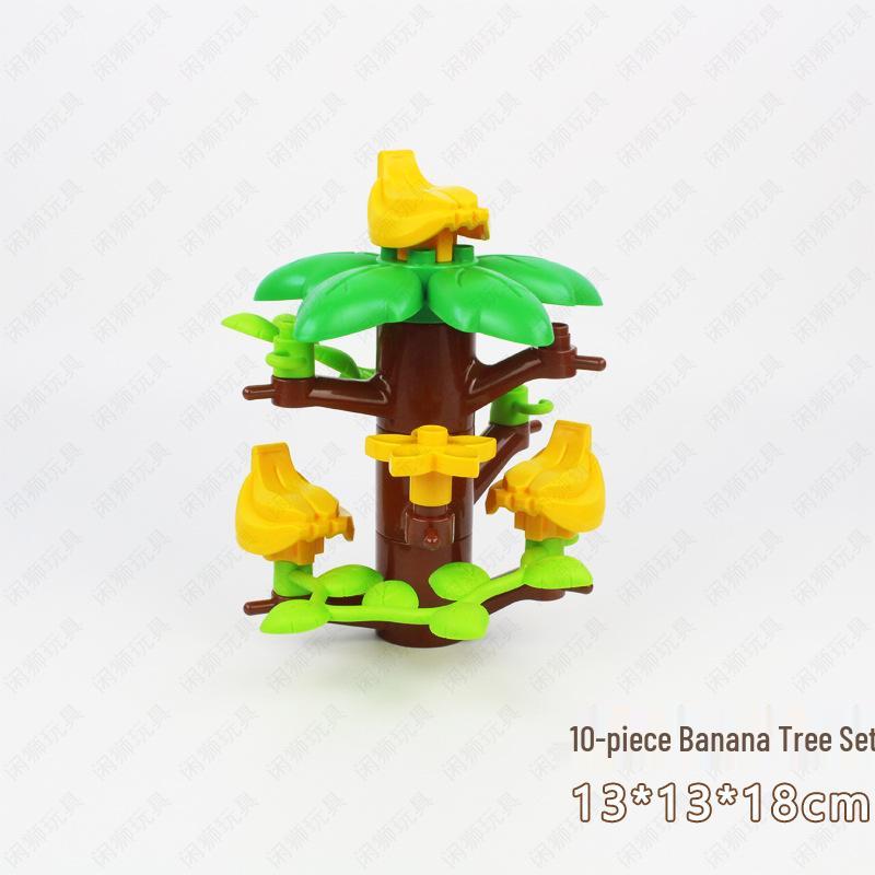 Крупные кубики, совместимые с LEGO Duplo: Кухня, Ванная комната, Мебель и Игровые аксессуары для еды для детских конструкторов