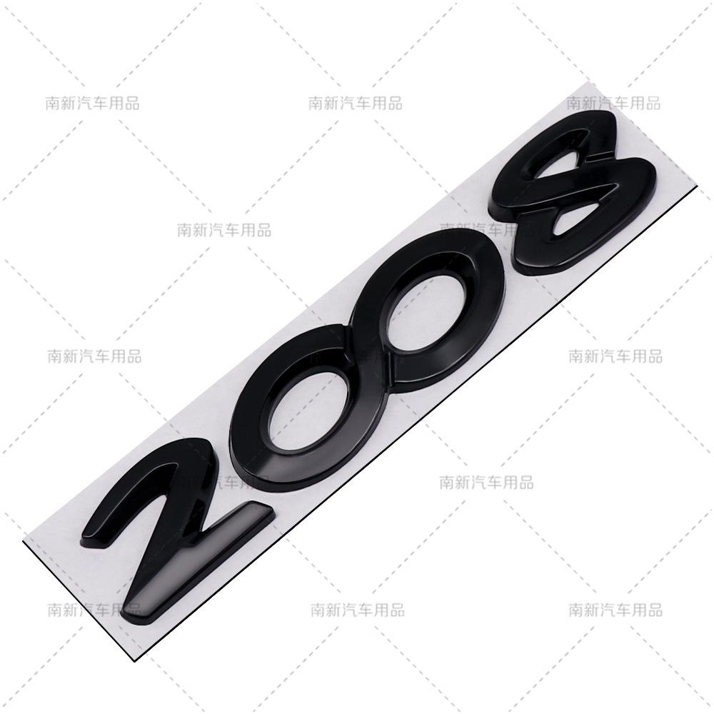 3D Car Sticker Rear Trunk Badge For Peugeot 206 207 301 307 308 408 508 2008 YTWY3 3008 4008 5008 Letters Replace Emblem Accessories