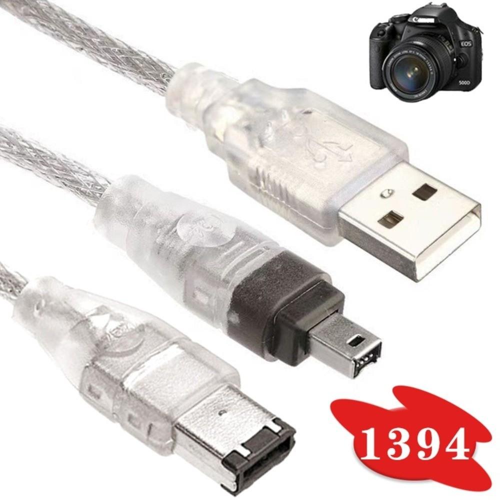 Male Connector 1394 Firewire Cable 1.5M/5ft USB To Firewire Adapter MINI DV Devices