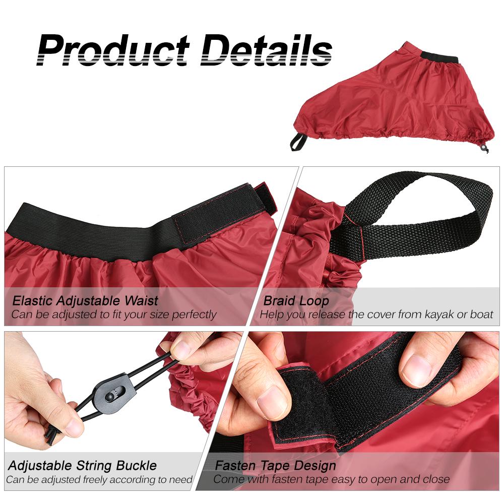 Универсальная регулируемая спортивная водонепроницаемая нейлоновая юбка-распылитель для каяка, чехол для палубы