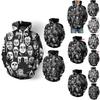 Vibrant 3d Print Skull Hooded Sweatshirt For Men And Women With Soft Breathable Material